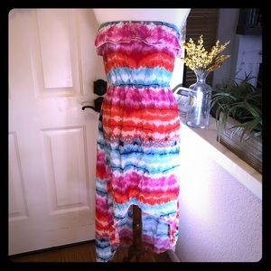 High Low Tie Dyed Trixxi  Dress